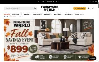 Furniture World NW website
