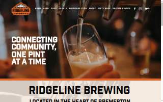 Ridgeline Brewing website