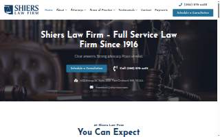 Shiers Law Firm LLP website