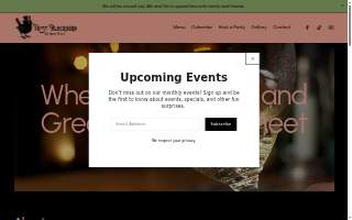 Tipsy Blackbird Wine Bar website