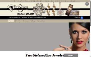 Two Sisters Fine Jewelry website