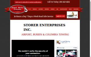 Burien Towing website