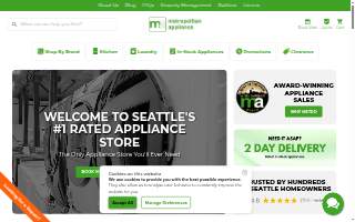 Metropolitan Appliance of Burien website