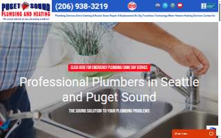 Puget Sound Plumbing & Heating website