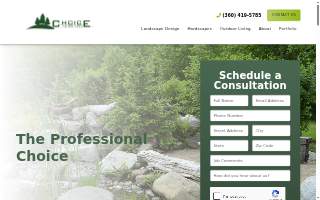Choice Landscapes, LLC website