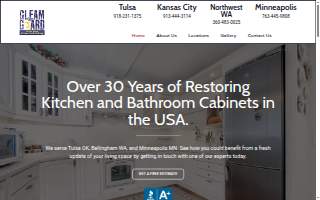 Gleam Guard Cabinet Refinishing WA website