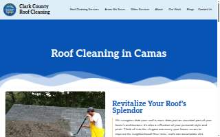 Clark County Roof Cleaning of Camas website