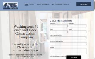 Cowboy Creek Construction website