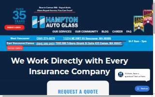 Hampton Auto Glass website