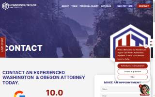 Henderson Taylor Law Firm website