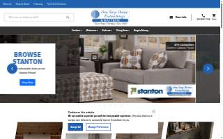 One Stop Home Furnishings of Camas website