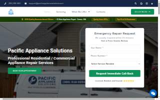 Pacific Appliance Solutions of Camas website