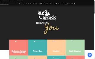 Cascade Mental Health website