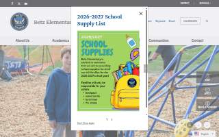 Betz Elementary School website