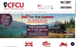 Cheney Federal Credit Union website