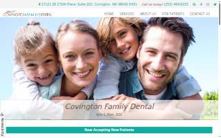 Covington Family Dental website