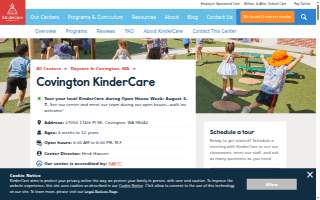 Covington KinderCare website