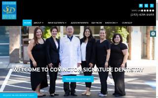Covington Signature Dentistry website