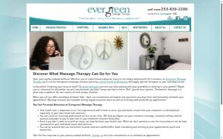 Evergreen Massage Therapy Covington website