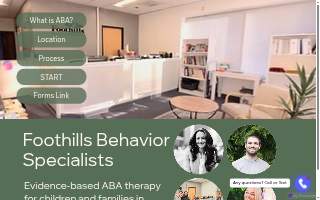 Foothills Behavior Specialists website