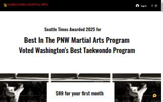 Hawks Family Martial Arts website