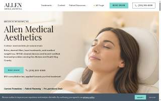 Allen Medical Aesthetics website