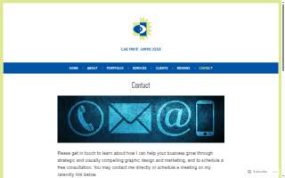 Clare Parfitt Graphic Design website