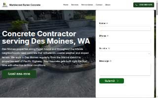 Concrete Contractor - Des Moines website
