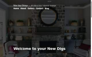 New Digs Design website
