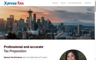 Xpress Tax Services website