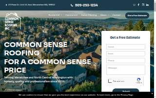 Common Sense Roofing Inc website