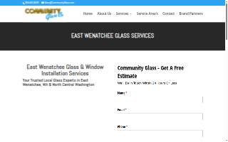 Community Glass Co Inc of East Wenatchee website
