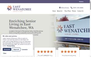 East Wenatchee Senior Living website