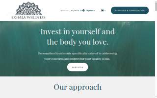 Exhala Wellness website