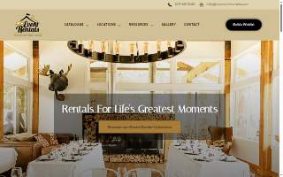 NCW Event Rentals website