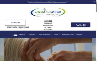 Allergy and Asthma Specialty Service, P.S. of Edgewood website