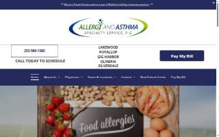 Allergy & Asthma Specialty Service, P.S. of Edgewood website