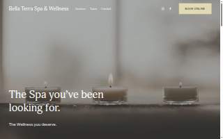 Bella Terra Spa & Wellness website