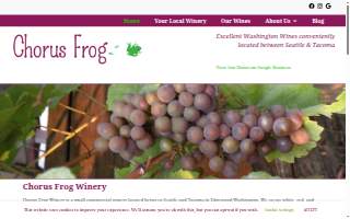 Chorus Frog Winery website