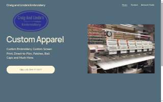 Craig And Linda's Embroidery website