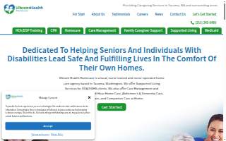 Vibrant Health Homecare of Edgewood website