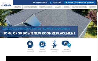 Addicott Roofing website