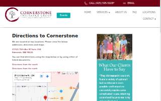 Cornerstone Insurance Group website