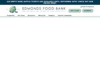 Edmonds Food Bank website