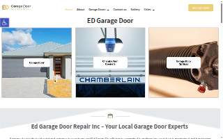 Ed's Garage Door Services Inc website