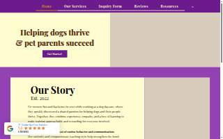 Golden Boy Dog Training website