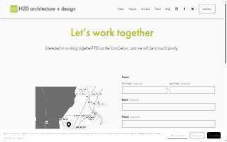 H2D Architecture + Design website