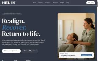 Helix Chiropractic website