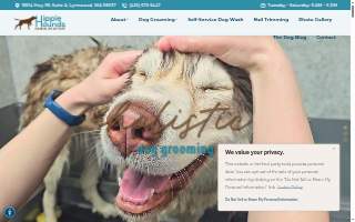 Hippie Hounds Grooming & Self Wash of Edmonds website