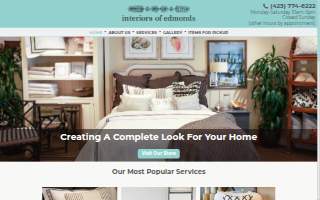 Interiors of Edmonds website
